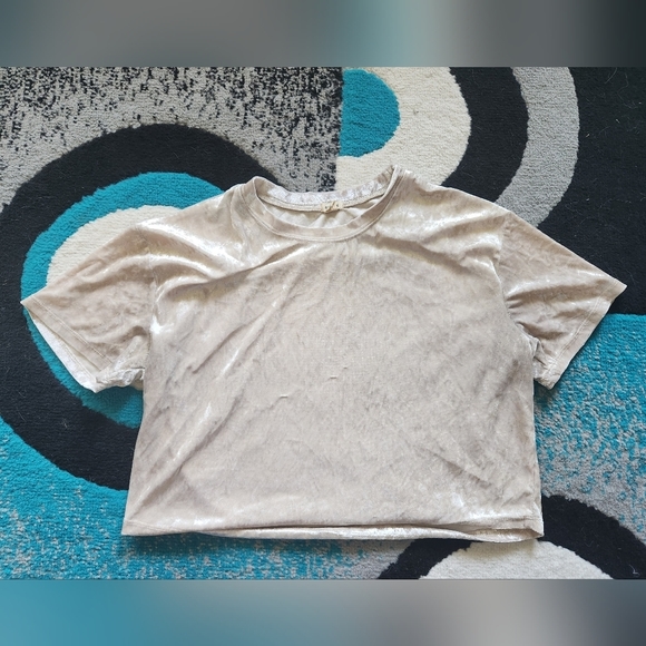 Garage Cream Velvet Crop Top (different  colour than the cover pic) - Picture 2 of 3